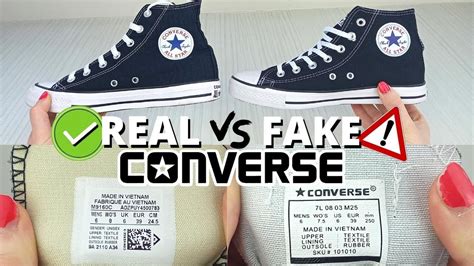 spotting fake vintage converse clothing|how to spot a real converse.